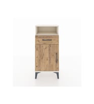 Arges Komodin 2 Raflı Tek Çekmeceli Tek Kapaklı 44x30x96 Aytaşı-Çam
