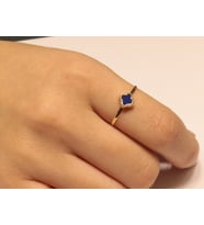Altın Yonca Model Minimal Yüzük