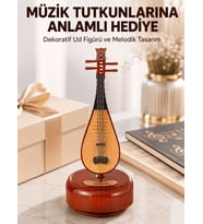 Enstrüman Figürlü Melodi Çalan Dekoratif Müzik Kutusu