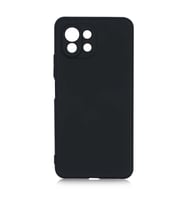 Xiaomi Mi 11 Lite Kılıf Özel Orijinal Lansman Serisi, İçi Kadife, Pürüzsüz Yumuşak ve Mat TPU Silikon (Siyah)