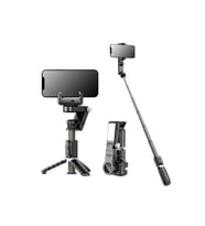 Taşınabilir Bluetooth Kumandalı 360° Dönebilen Işıklı Gimbal ve Tripod