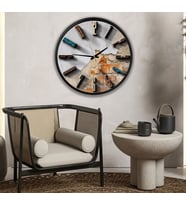 Stone Kanvas (Ahşap) Duvar Saati - 70 cm
