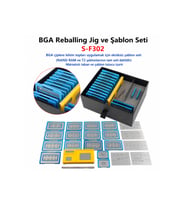 S-F302 BGA Reballing Manyetik Stencil Seti RAM NAND T2 M1 M2 Rework Tamir Kiti