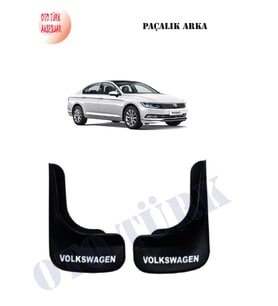 Volkswagen Tüm Modellere Uygun Arka Paçalık Tozluk Çamurluk (Siyah - Beyaz)