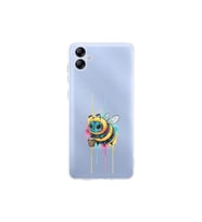 Samsung Galaxy A04e ile uyumlu Splash arı tasarımlı şeffaf silikon kılıf