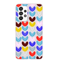 PrintiFy Samsung Galaxy A33 ile Uyumlu 1mm Slim Fit Water Color 1 Baskılı Şeffaf  Kılıf