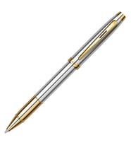 Sheaffer 100 Parlak Krom Altın Roller Kalem 9340-1  İsme Özel Kalem (Karışık)