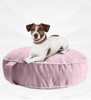 XPERMATE Fermuarlı Kedi Köpek Minderi Yıkanabilir Kedi Minderi Yuvarlak Kedi Yatağı ve Köpek Yatağı Su itici Kumaş 60x15 cm Pembe (Pembe)