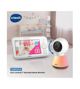 Vtech Uyarlanabilir Gece Lambalı 5’’ Görüntülü Bebek Monitörü - VM5254