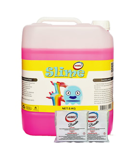 Akbel şaka hamuru slime fosforlu pembe 5 kg + 200 gr boraks