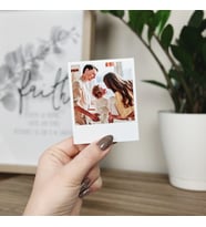 Polaroid Fotoğraf Baskısı, 20 Adet Davetiye Düğün Nişan Kişiye Özel Pola Kart Kişiselleştirilebilir Özel Tasarım Hediye, Özel Gün Retro Polo Card Çıkart Bastır