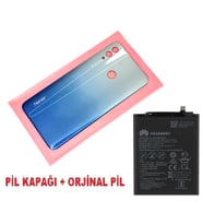 Tkgz Honor 10 Lite Arka Pil Batarya Kapağı + PİL GRİ
