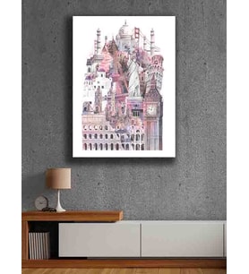 Koç stüdyo Modern tasarım kanvas tablo 50x70 (Çok Renkli)