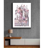 Koç stüdyo Modern tasarım kanvas tablo 50x70 (Çok Renkli)