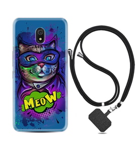 Xiaomi Redmi 8A 8 Pro 9C 9T 10C 11T Pro Kılıf Boyun Askılı Silikon Super Meow 1715