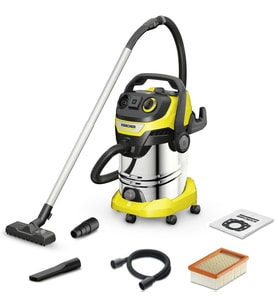 Karcher WD 6 P S V-30/6/22/T Premium 1300W 30 Litre Islak & Kuru Çok Amaçlı Süpürge (Sarı)
