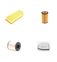 Bosch Filtre Bakım Seti Mercedes E220 CDI W210 2000-2002 Dizel Hava + Yağ F + Yakıt F. + Polen Bosch