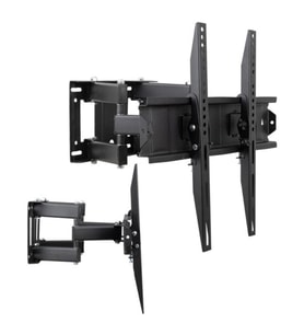 Vontech VT-852 HC Pro 55-85'' Çift Kollu Kilitli Hareketli Televizyon Duvar Askı Aparatı (Siyah)