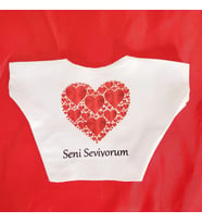 Seni Seviyorum Baskılı Tişört