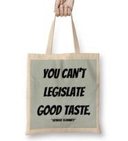 George Clooney Quotes Gift- Vintage Retro Rainbow Style Bez Çanta Uzun Saplı