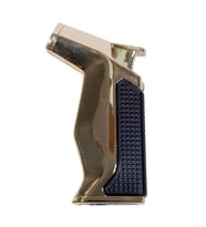 Parmida Tek Torch Pürmüz Siyah-Gold Masa Tipi Metal Puro Çakmağı