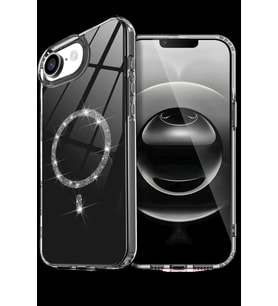 iPhone 16E Live Diamond Magsafe Kapak - Siyah