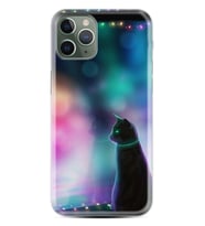 Apple iPhone 11 12 13 14 Pro Max Kılıf Desemli Silikon Window Cat 1787