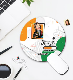 Kişiye Özel Karikatür Avukat Tasarımlı Mouse Pad 009