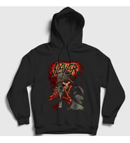 Presmono Unisex Siyah Poster Soldier Metal Slayer Kapüşonlu Sweatshirt 481811tt