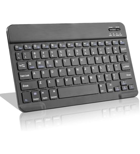 Valkyrie BL30 Bluetooth 10 inç Ios Windows Android Uyumlu Kablosuz Klavye - Türkçe - Şarjlı - Sessiz - Multimedia - Ultra İnce Siyah