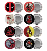 Deadpool Çanta Rozeti Seti 8 Adet En Büyük Boy 5.8cm İğneli Broş