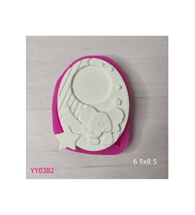 YY0382 Fil Ay Yıldız Elips Çerçeve Silikon Kalıp