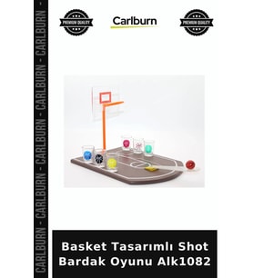 Özel Üretim Parti Eğlence Oyun Tasarım Hediyelik Basket Tasarımlı Shot Bardak Oyunu Alk1082