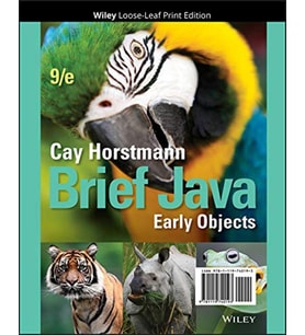 Brief Java Early Objects-Wiley (9th Ed. - 2018) Cay S. Horstmann