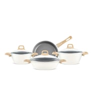 Karaca x Refika Swiss Crystal 7 Parça Tencere Seti Creamy
