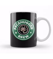 Alien Facehugger Brew Coffee Kupa Bardak Porselen