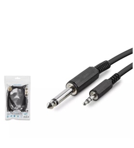 Hadron Hdx1055 6.5Mm To 3.5Mm Kablo Enstrüman Gitar 1.5M Siyah