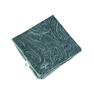 Mim Eşarp Prime Pamuk Etnik Desenli Eşarp 90x90 cm (Antrasit)
