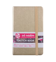 Talens Art Creation Sketchbook Sert Kapak Eskiz Defteri 140 gr 9x14 cm 80 yp GOLD 