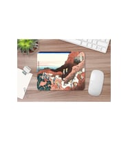 Hokusai Climbing On Mt. Fuji 17 X 21 Cm Mouse Pad