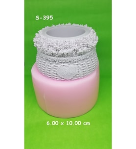 Love Çiçekli Saksı Silikon Kalıp