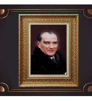 ÖZEL SERİ ALTIN VARAKLI ATATÜRK TABLO S1011