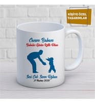 Kişiye Özel İsim Yazılabilir Canım Babam Babalar Günün Kutlu Olsun Kupa Bardak