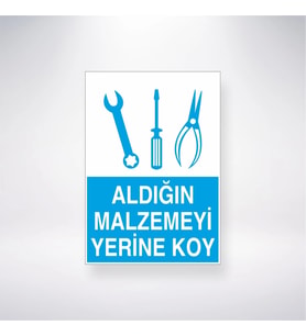 Aldığın Malzemeyi Yerine Koy