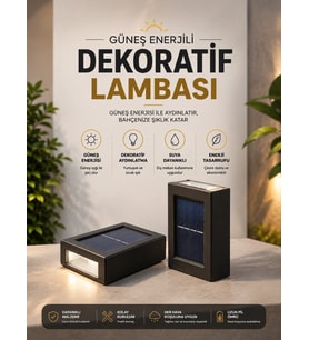 Bahçe Aydınlatması Solar Güneş Enerjili Dekoratik Led Işıklı Lamba
