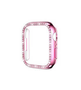 Apple Watch 7 45mm Uyumlu Zore Watch Gard 05 Sert PC Koruyucu (Pembe)