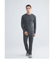 LC WAIKIKI Antrasit Standart Kalıp Erkek Pijama Takımı