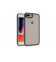 Apple iPhone 8 Plus Uyumlu Kılıf Zore Flora Kapak (Siyah)