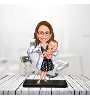 Kişiye Özel Karikatür Biblo ÇOCUK DOKTORU