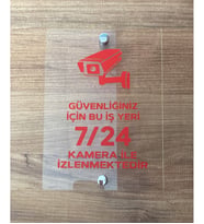 Güvenlik Kamerası Uyarı Tabelası